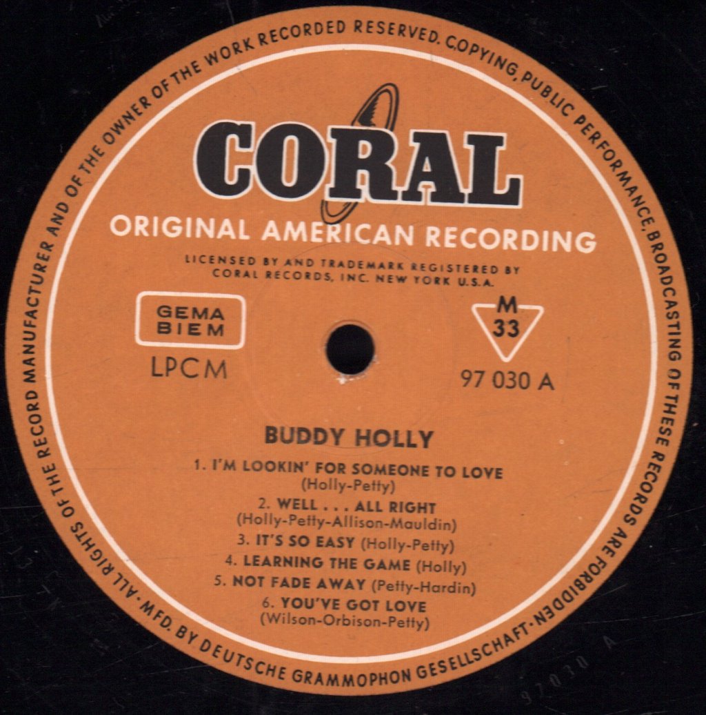 Buddy Holly - Buddy Holly - Lp
