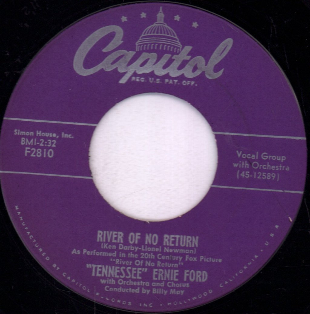Tennessee Ernie Ford - Give Me Your Word / River Of No Return - 7 Inch