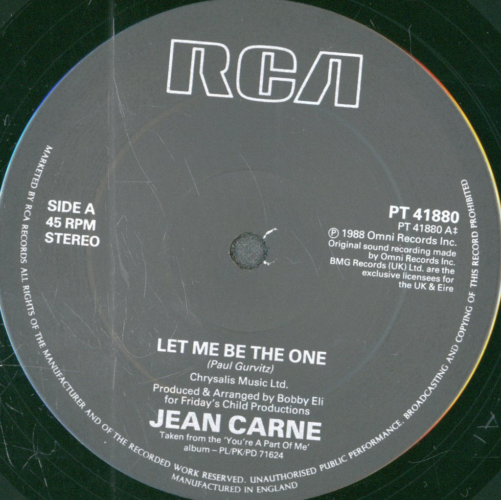 Jean Carne - Let Me Be The One - 12 Inch