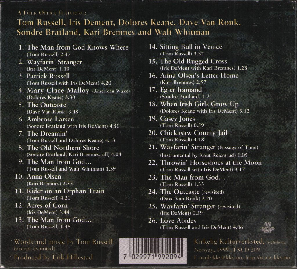 Tom Russell - Man From God Knows Where - Cd