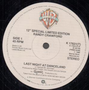 Randy Crawford - Last Night At Danceland - 12 Inch