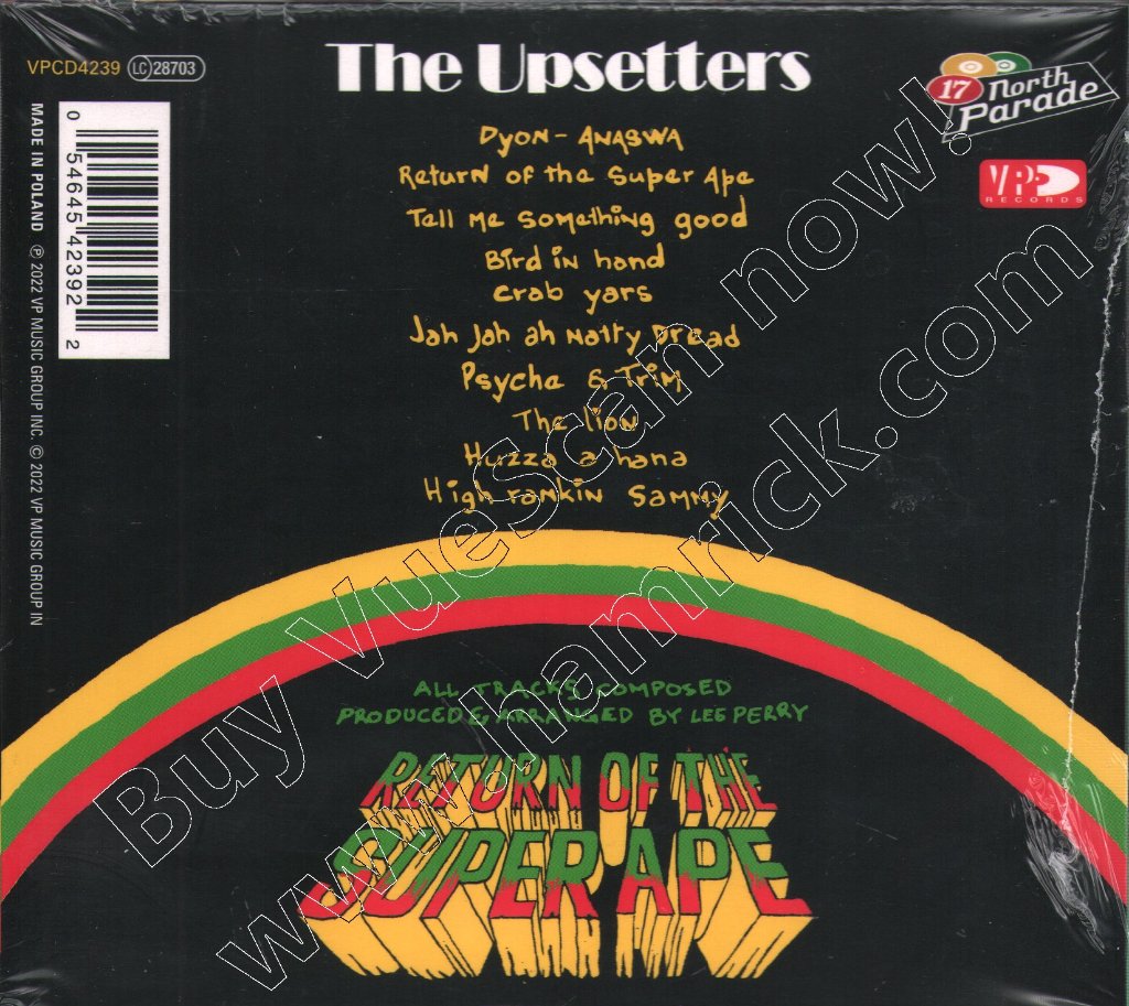 Upsetters - Return Of The Super Ape (Remastered) - Cd
