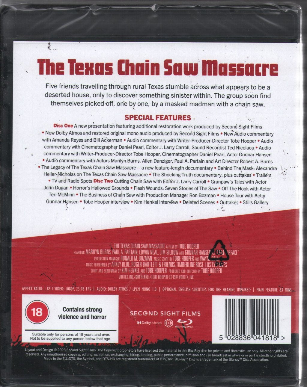 Tobe Hooper - Texas Chain Saw Massacre - Blu-Ray