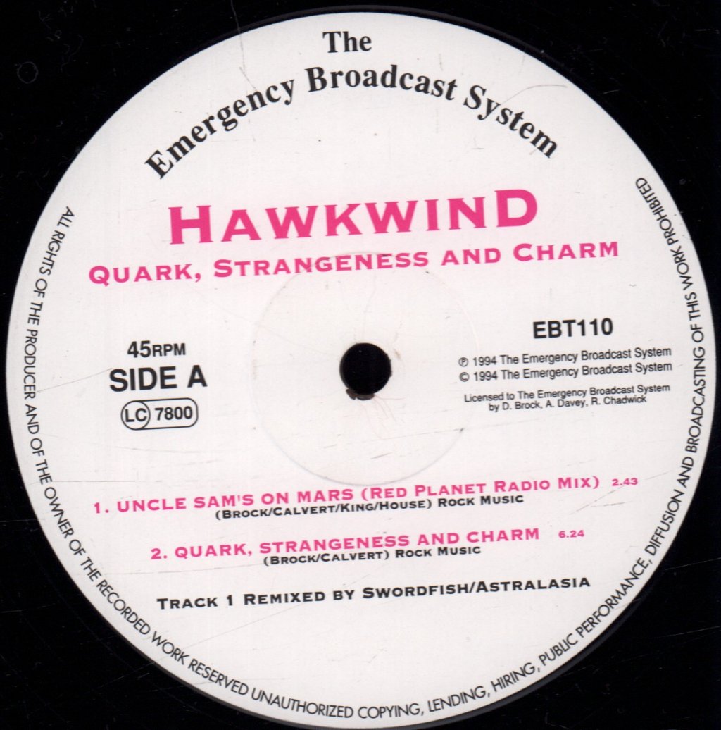 Hawkwind - Quark Strangeness And Charm - 12 Inch