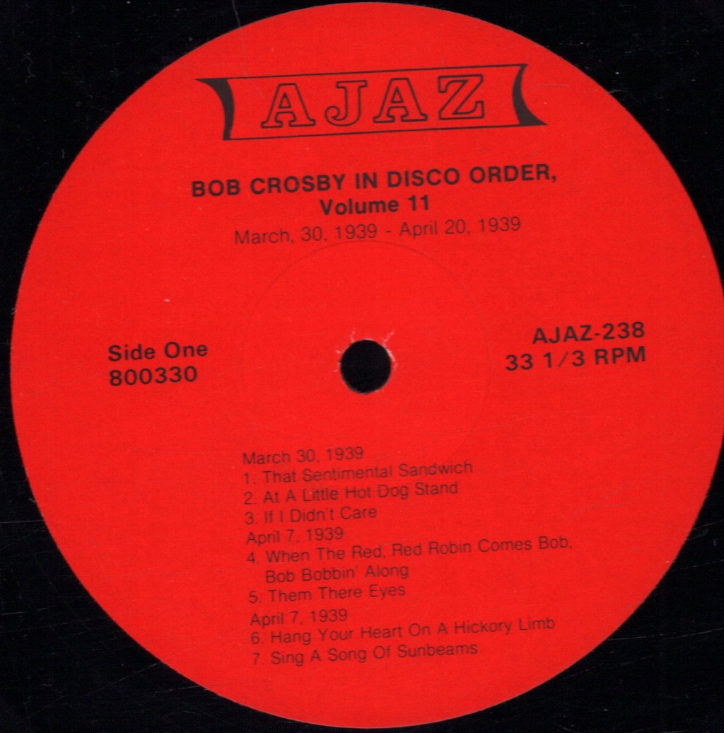 Bob Crosby - In Disco Order Volume 11 - Lp