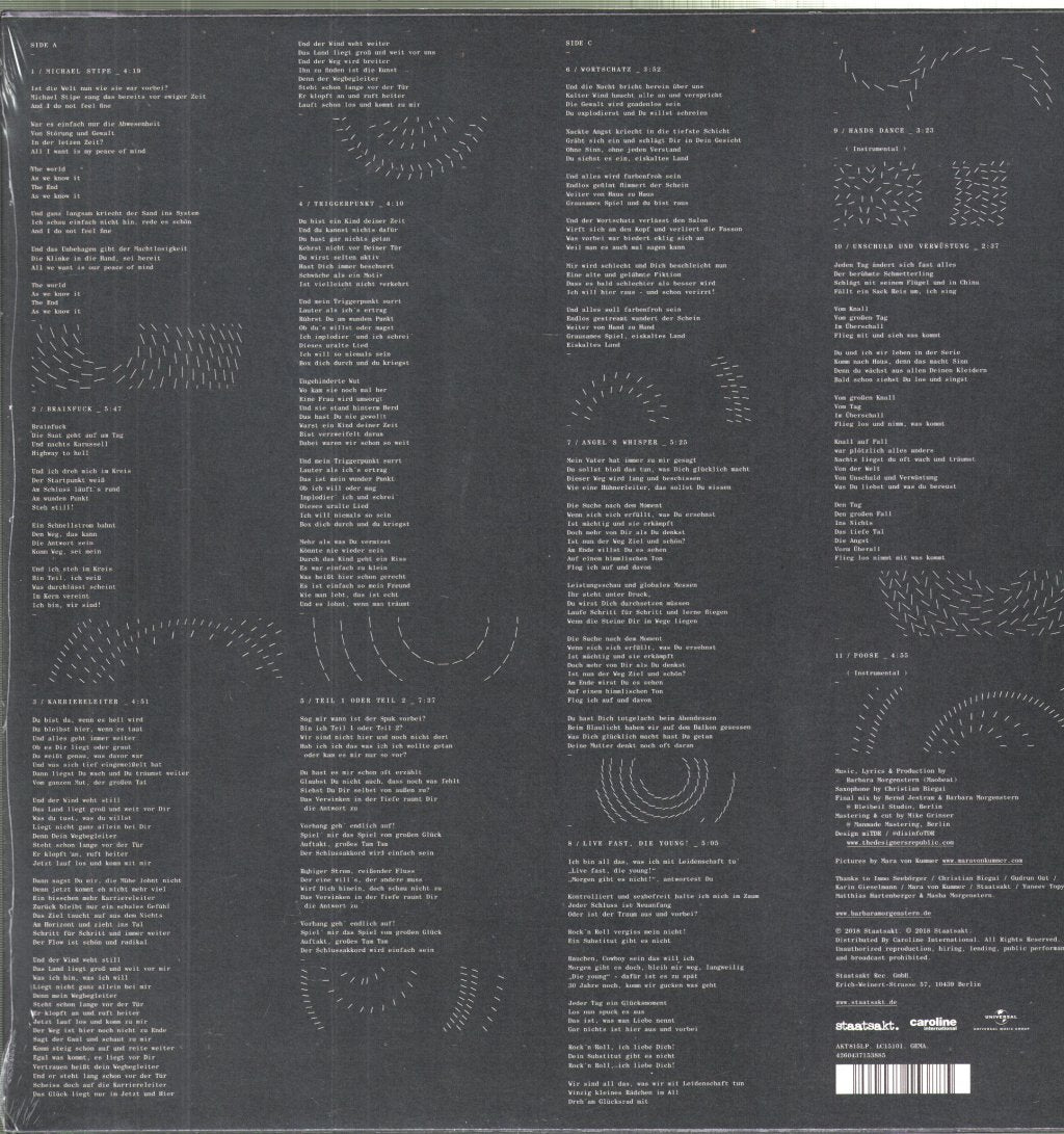 Barbara Morgenstern - Unschuld Und Verwustung - Lp