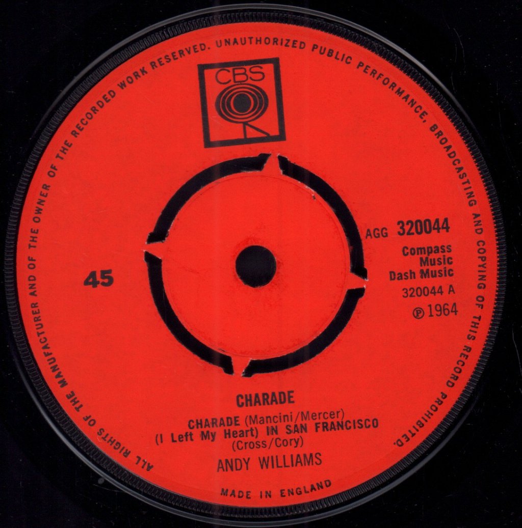 Andy Williams - Charade - 7 Inch