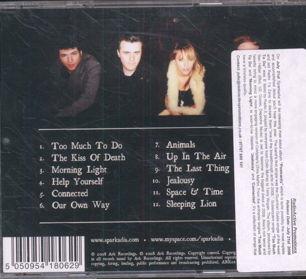 Sparkadia - Postcards - Cd