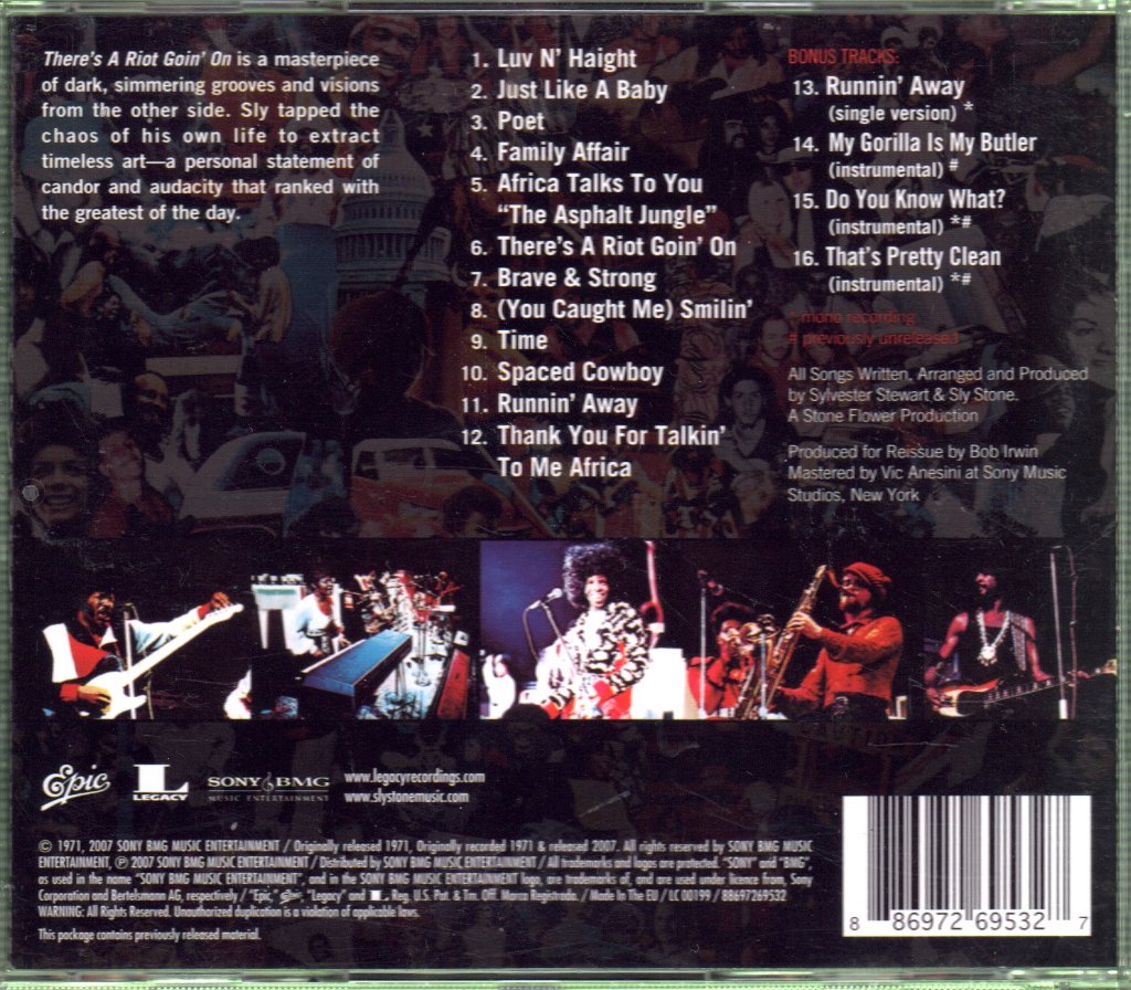 Sly & The Family Stone - There's A Riot Goin' On - Cd
