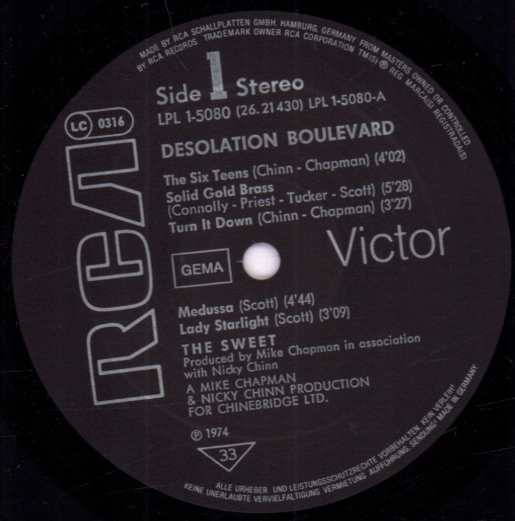 Sweet - Desolation Boulevard - Lp