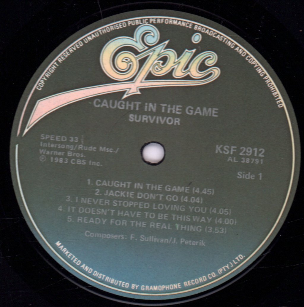 Survivor - Caught In The Game - Lp