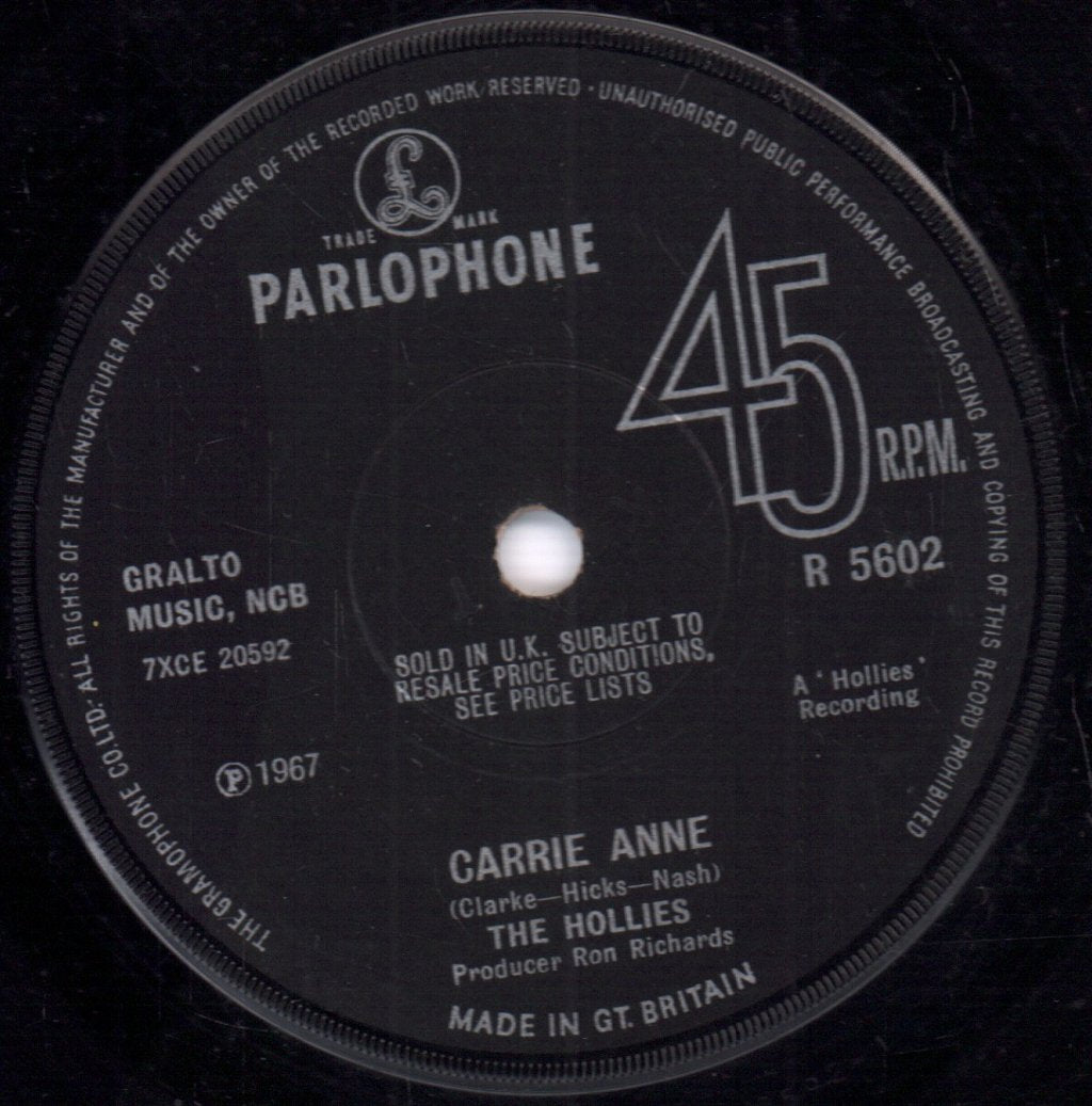 Hollies - Carrie Anne - 7 Inch