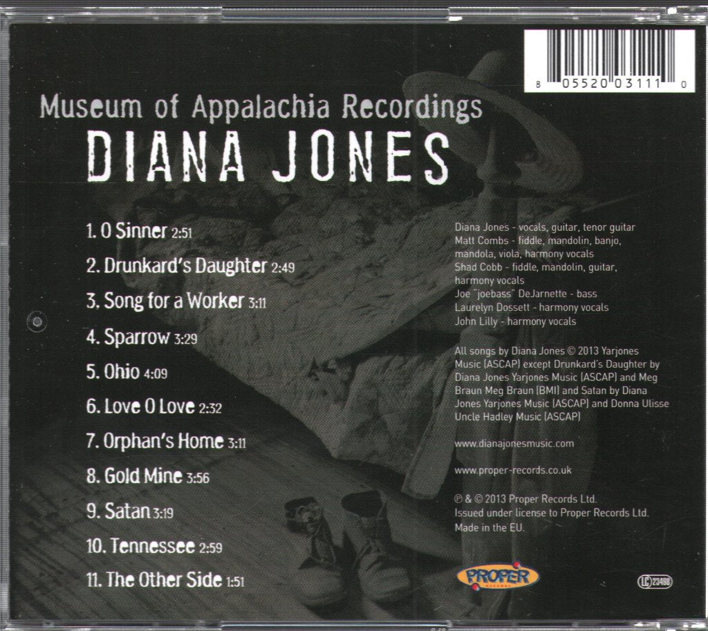 Diana Jones - Museum Of Appalachia Recordings - Cd