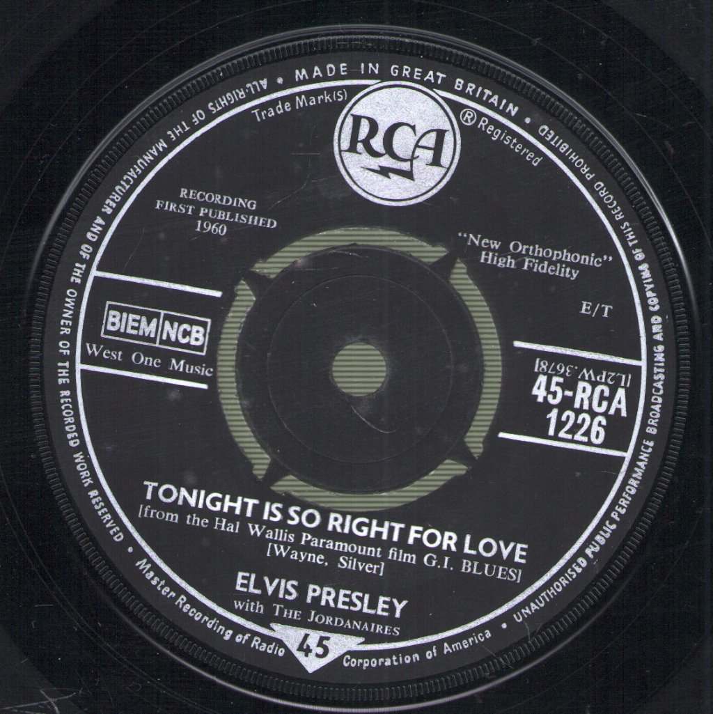 Elvis Presley - Wooden Heart - 7 Inch