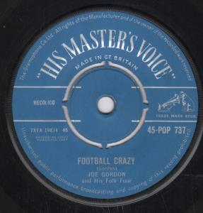Joe Gordon And His Folk Four - Football Crazy - 7 Inch