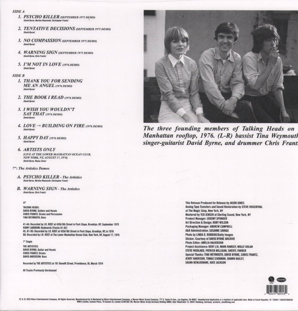 Talking Heads - Tentative Decisions - Lp