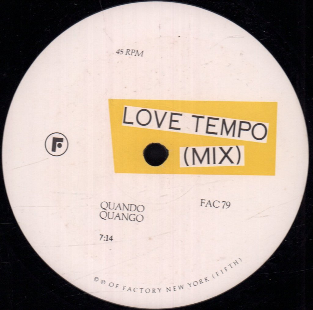 Quando Quango - Love Tempo - 12 Inch