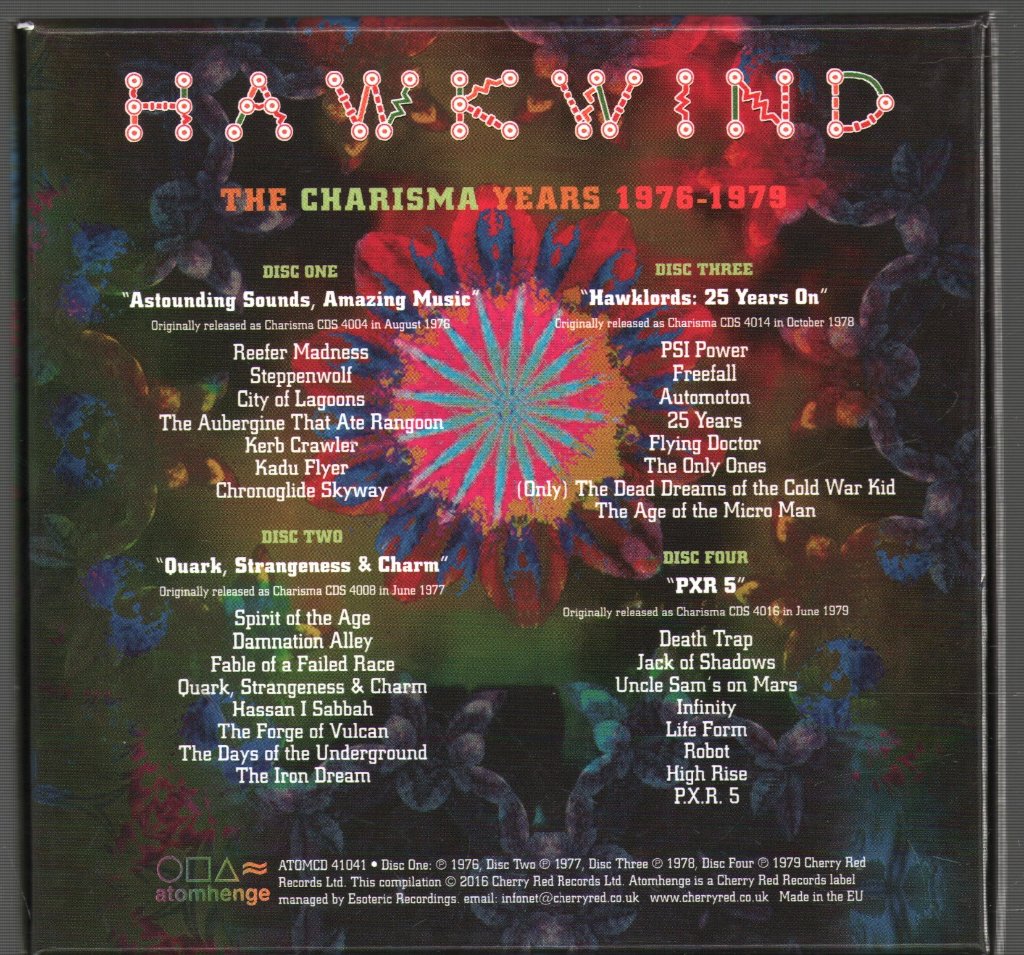 Hawkwind - Charisma Years 1976-1979 - Cd Box Set