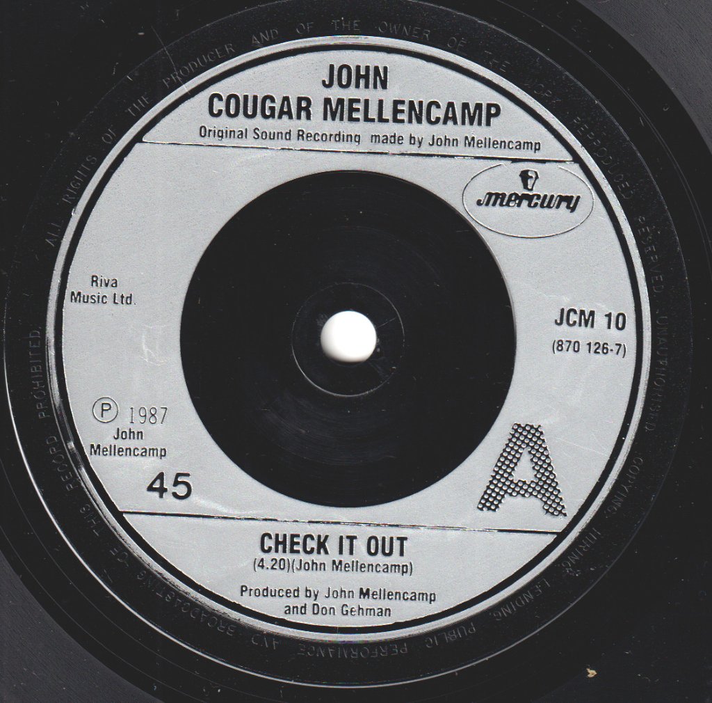 John Cougar Mellencamp - Check It Out - 7 Inch