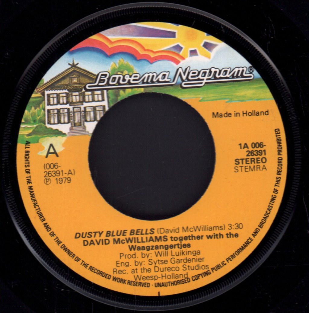 David Mcwilliams - Dusty Blue Bells - 7 Inch