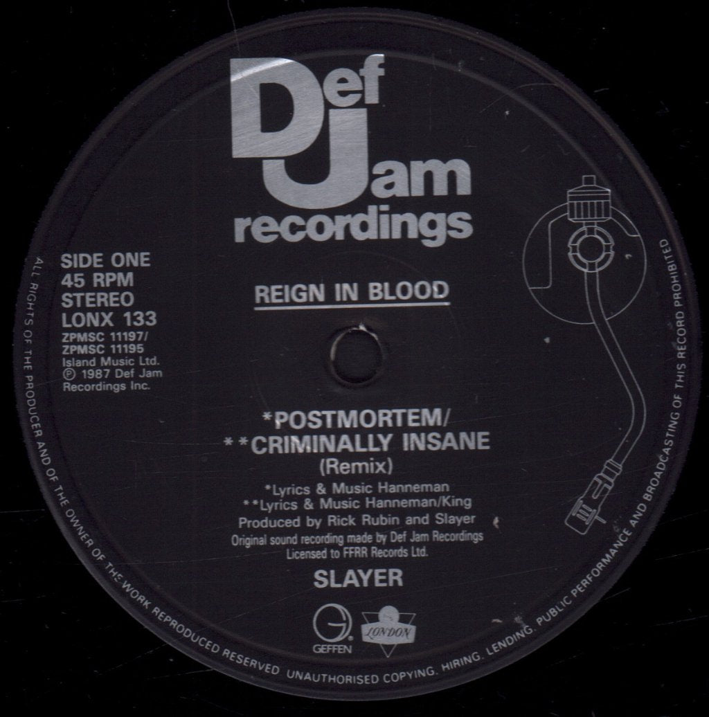 Slayer - Criminally Insane - 12 Inch