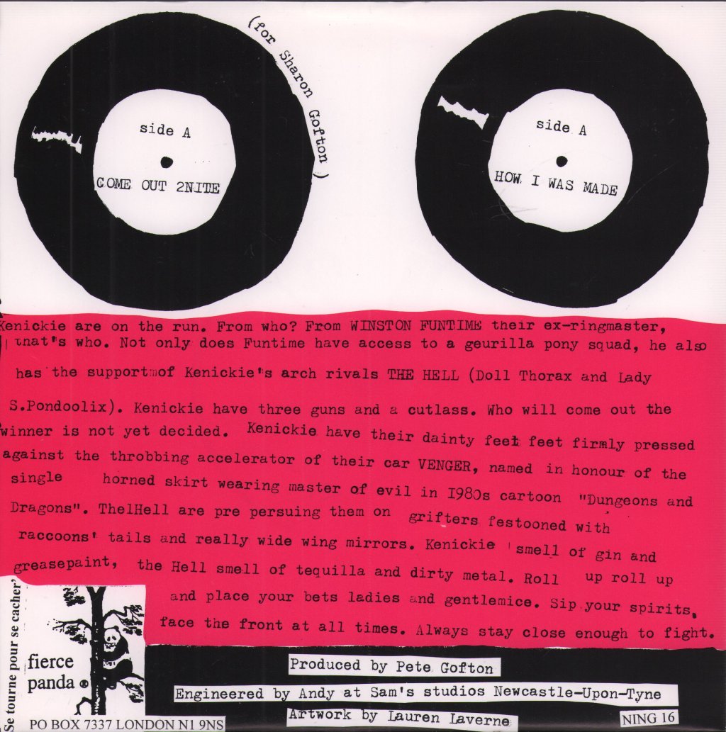 Kenickie - Come Out 2Nite - 7 Inch
