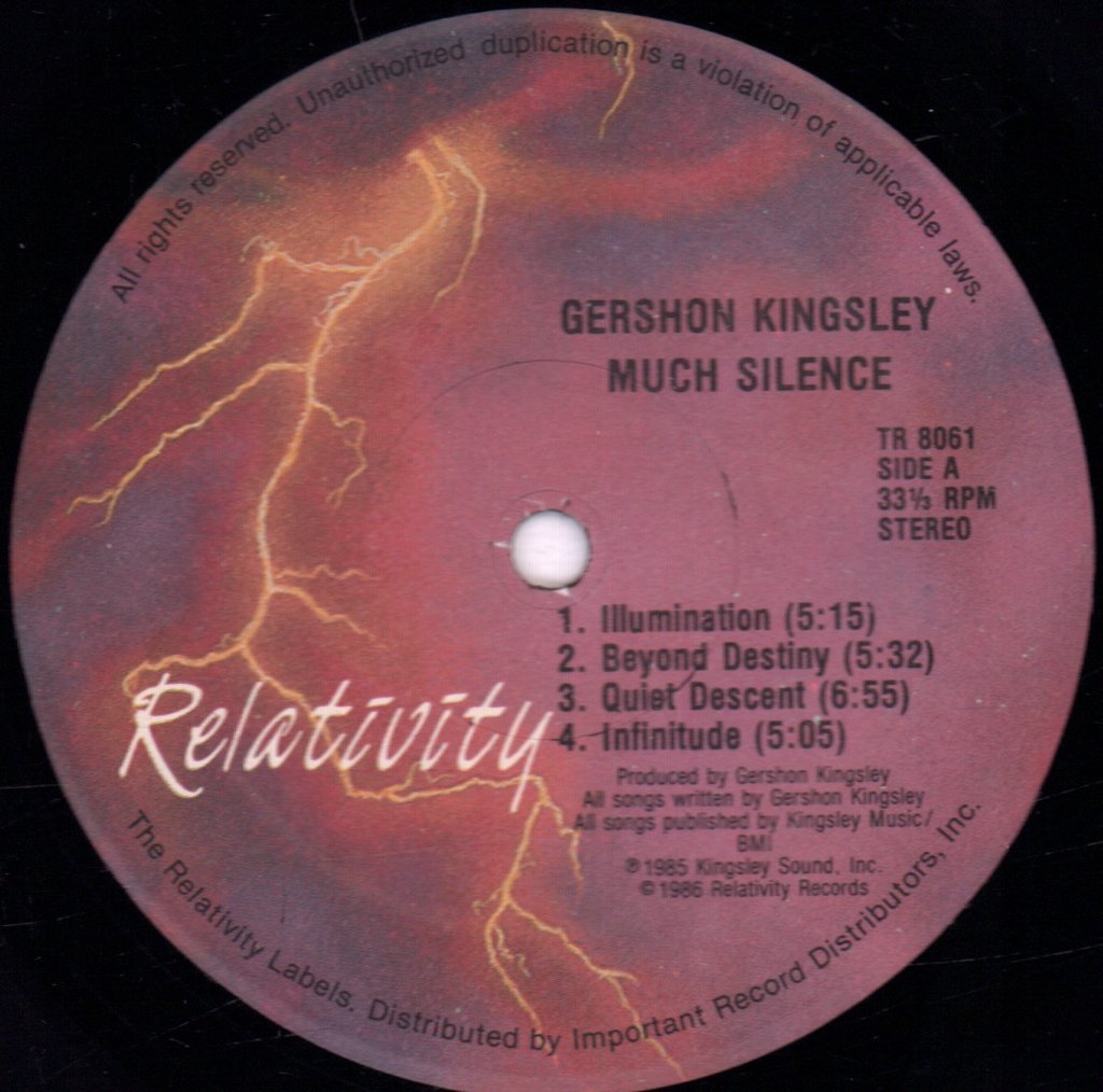 Gershon Kingsley - Much Silence - Lp