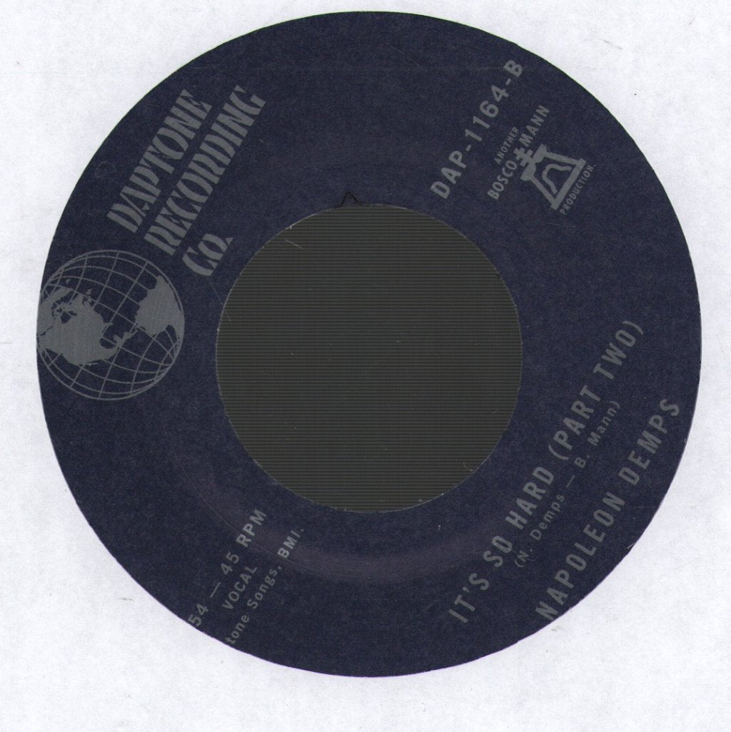 Napoleon Demps - It's So Hard - 7 Inch