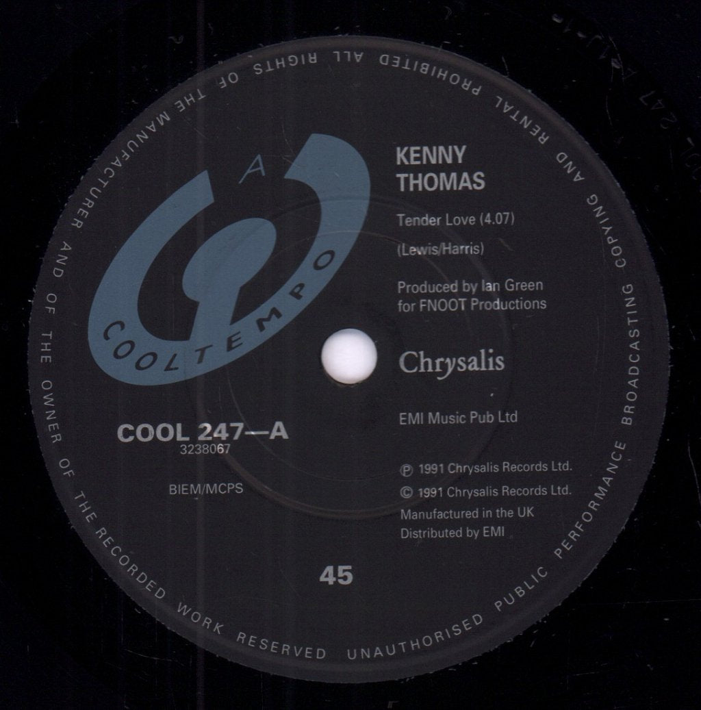 Kenny Thomas - Tender Love - 7 Inch