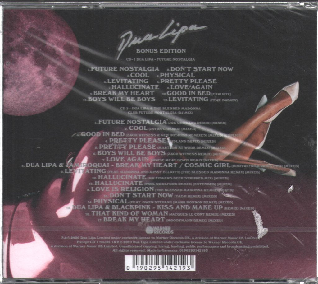 Dua Lipa - Future Nostalgia + Club Future Nostalgia - Cd