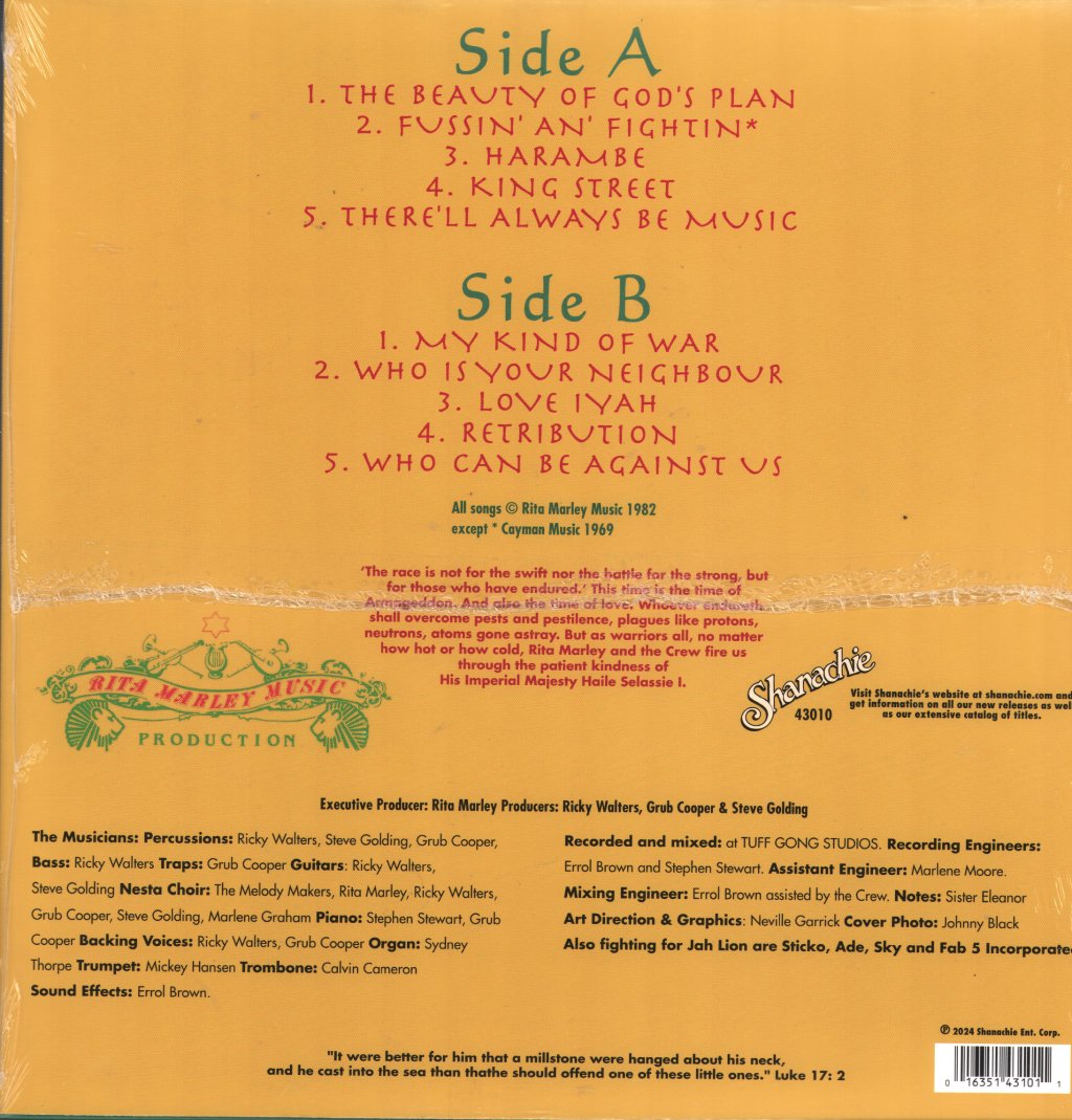 Rita Marley - Harambe - Lp
