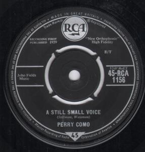 Perry Como - A Still Small Voice - 7 Inch