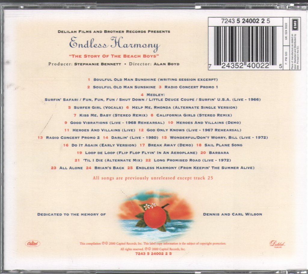 Beach Boys - Endless Harmony Soundtrack - Cd