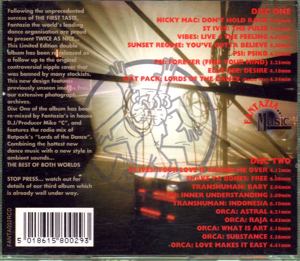 Various Artists - Fantazia - Twice As Nice - Dance-Mix - Double Cd