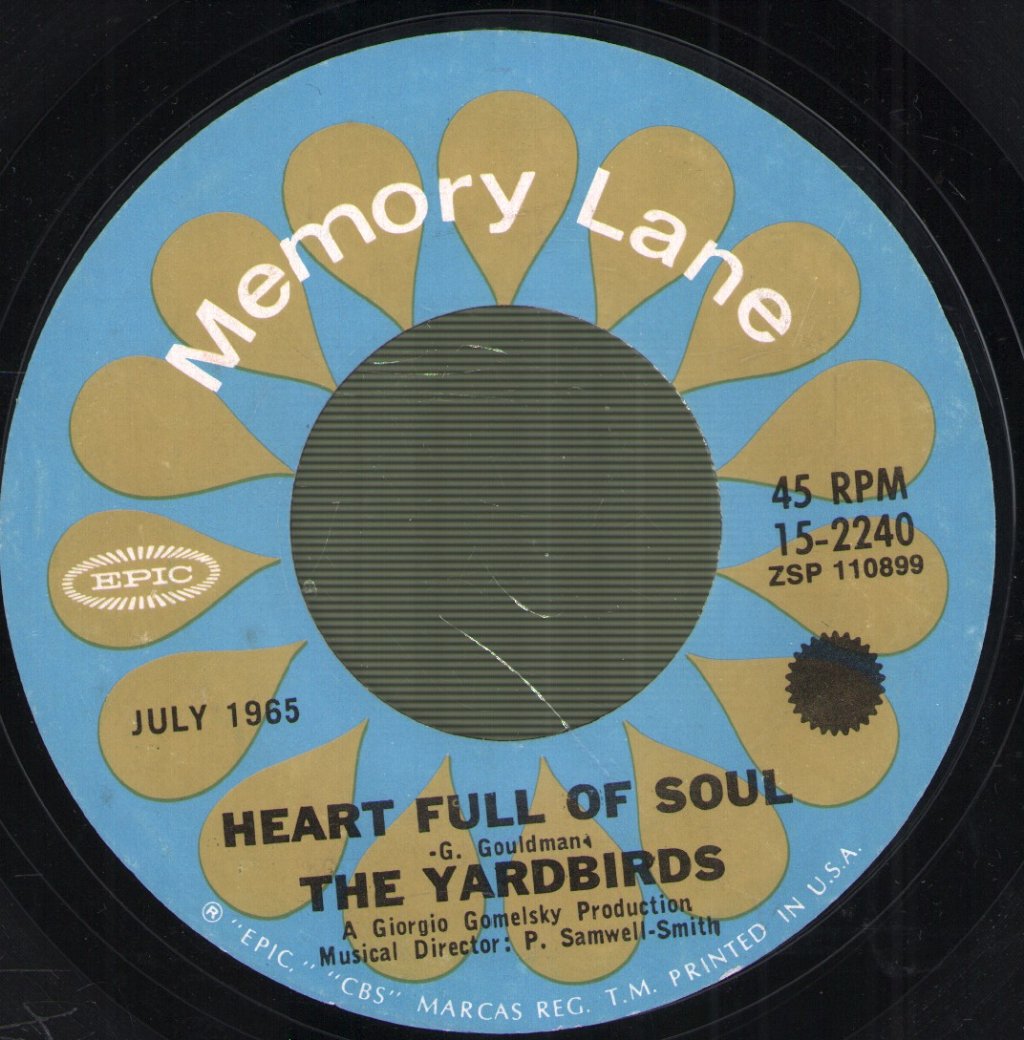Yardbirds - For Your Love / Heart Full Of Soul - 7 Inch