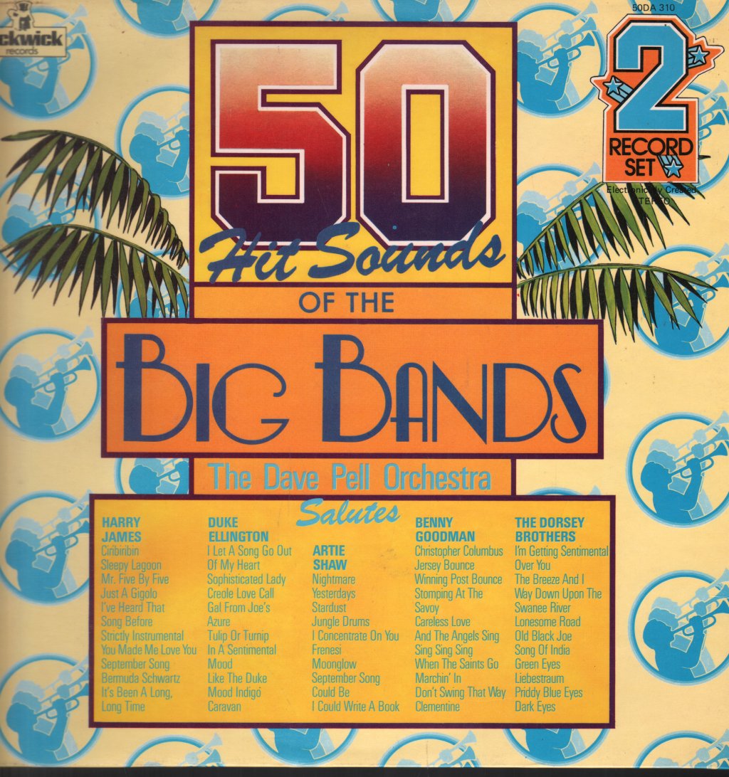 Dave Pell Orchestra - 50 Hit Sounds Of The Big Bands - Double Lp