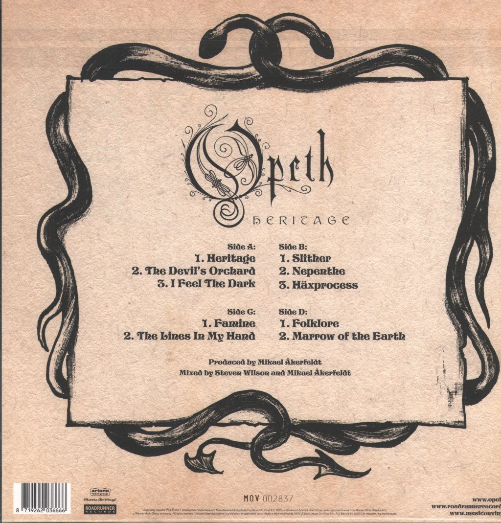Opeth - Heritage - Double Lp