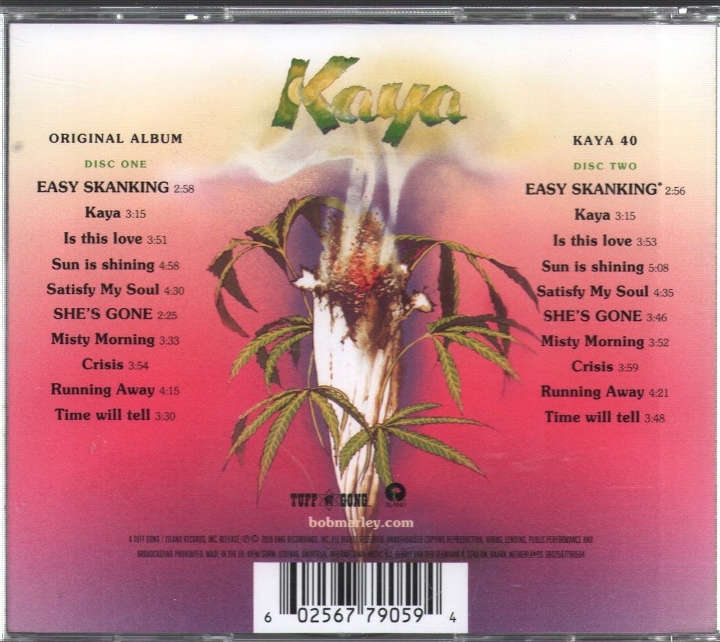 Bob Marley & The Wailers - Kaya - Double Cd