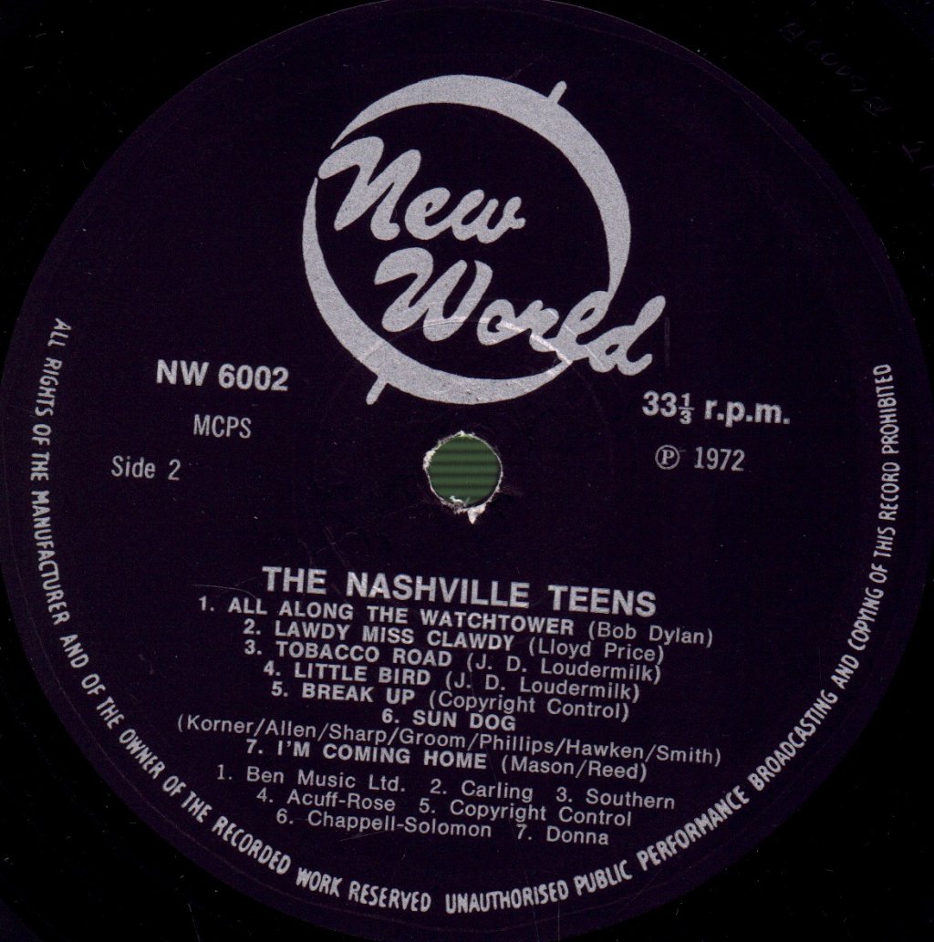 Nashville Teens - Nashville Teens - Lp