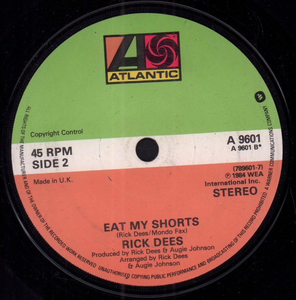 Rick Dees - Get Nekked - 7 Inch