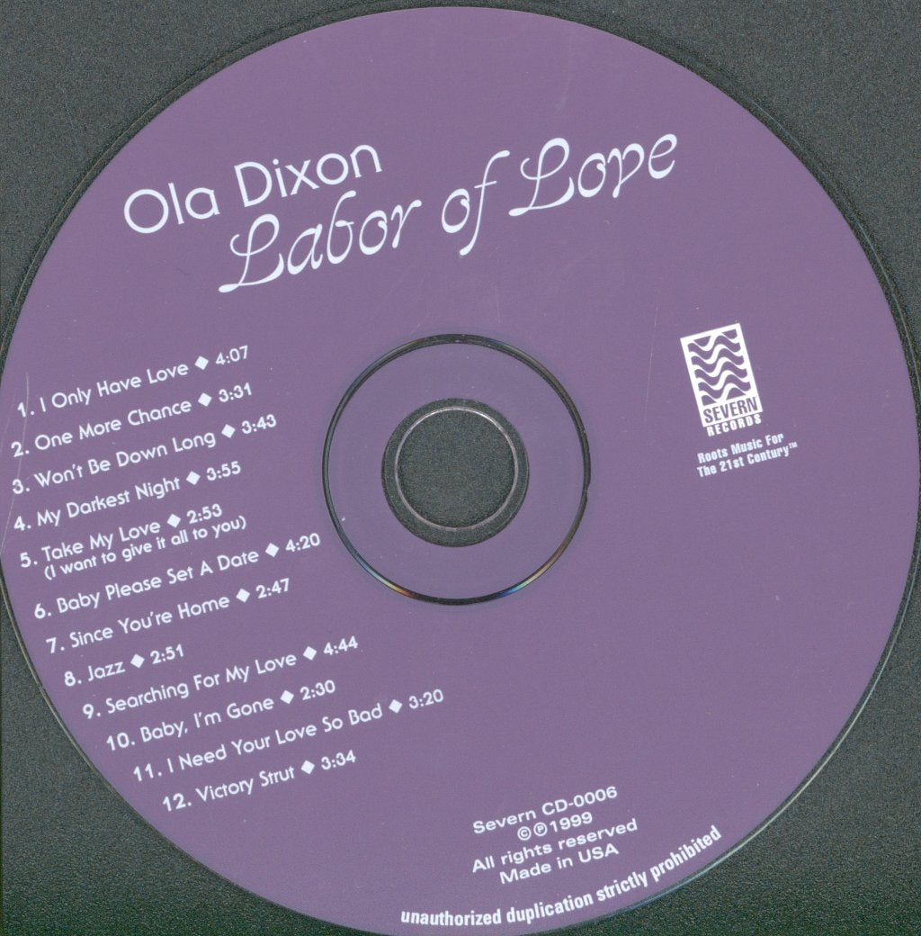 Ola Dixon - Labor Of Love - Cd