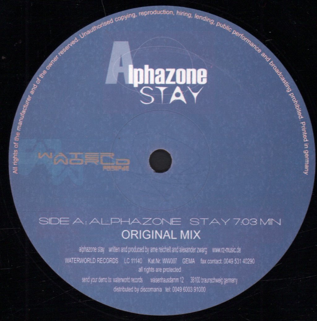 Alphazone - Stay - 12 Inch