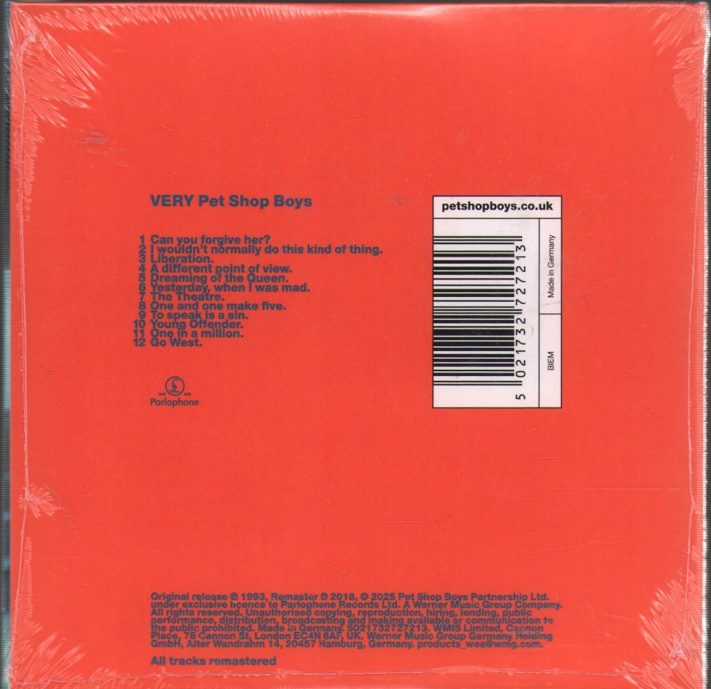 Pet Shop Boys - Very - Cd
