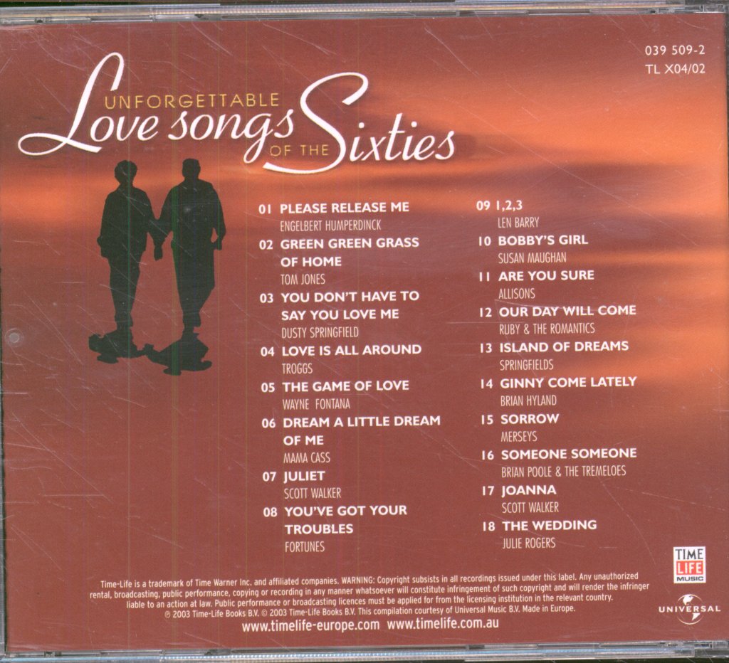 Various Artists - Unforgettable Love Songs Of The Sixties - Cd