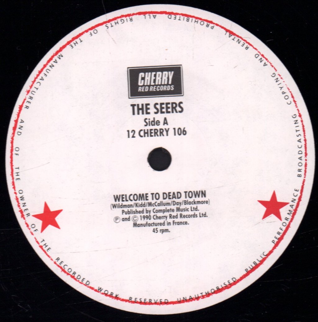 Seers - Welcome To Dead Town - 12 Inch