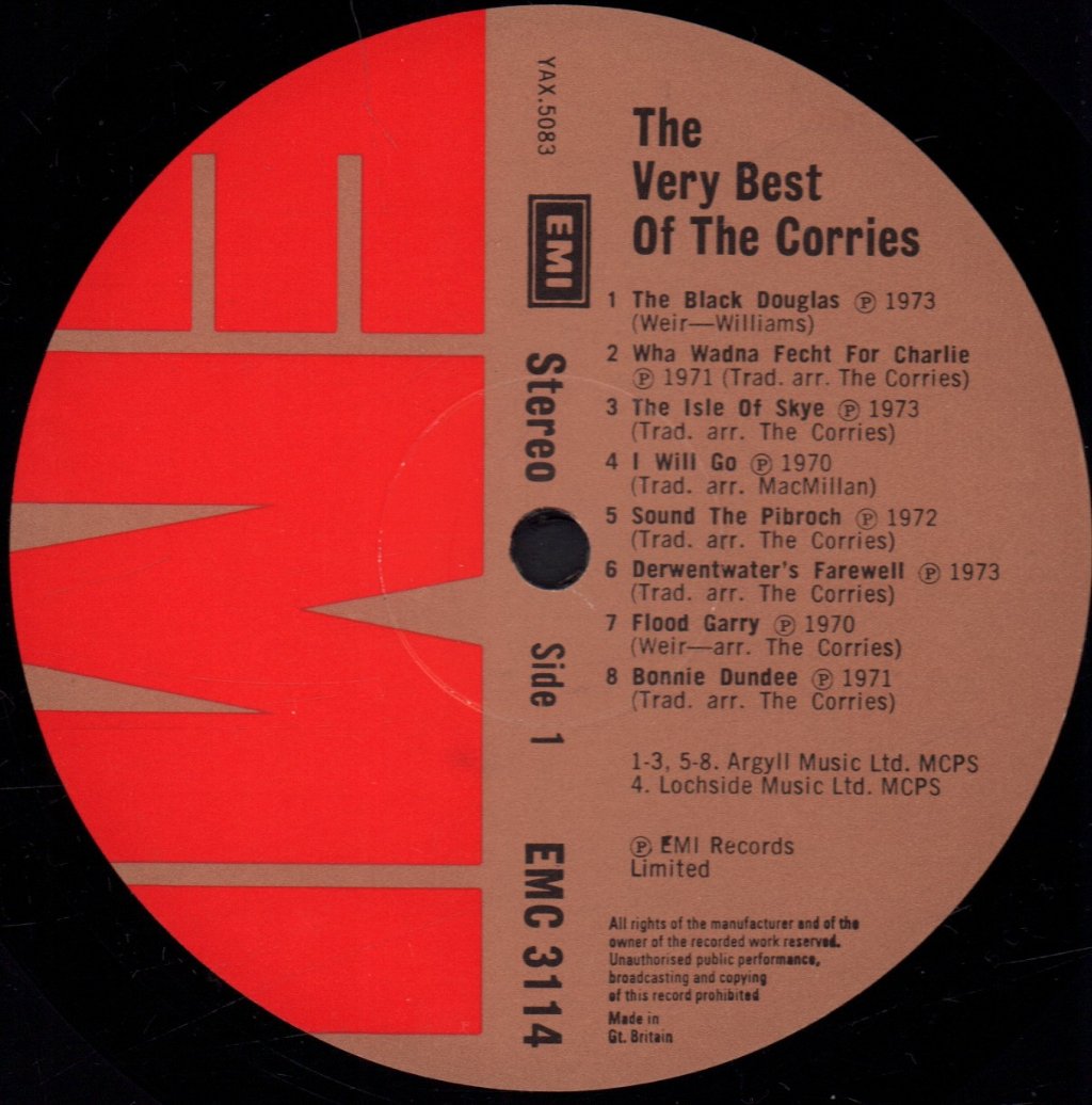 Corries - Very Best Of The - Lp