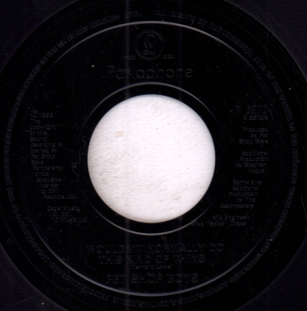 Pet Shop Boys - I Wouldn't Normally Do This Kind Of Thing - 7 Inch