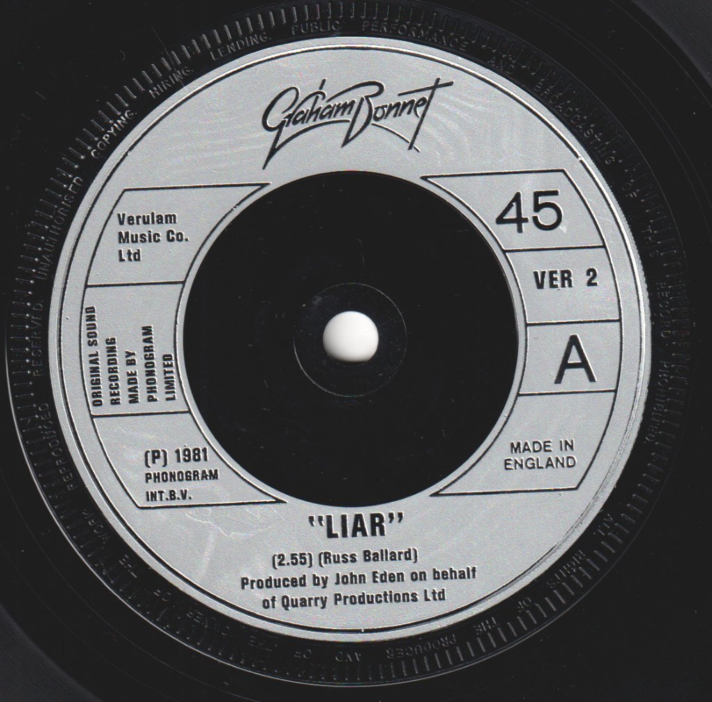Graham Bonnet - Liar - 7 Inch