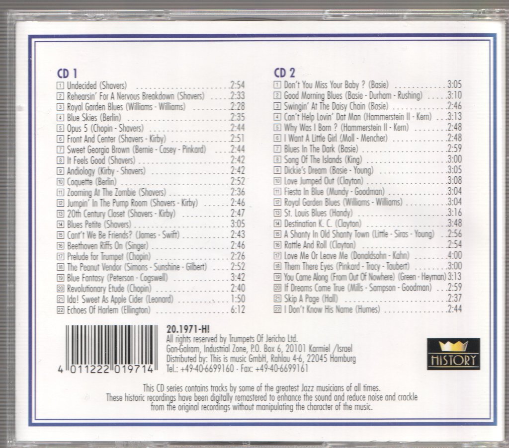 Charlie Shavers And Buck Clayton - It Feels Good - Double Cd