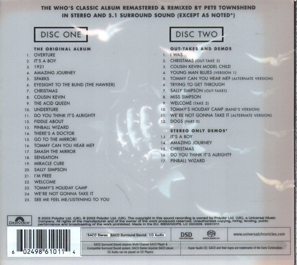 Who - Tommy - Cd Set